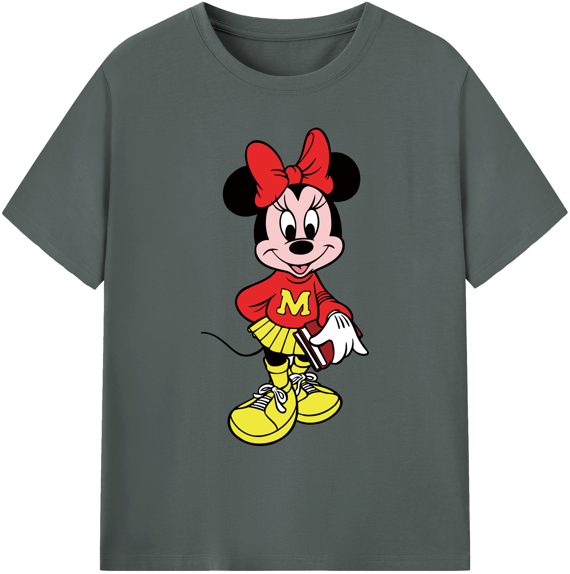 ミッキーマウス Mickey Mouse 綿100％ メンズ半袖Tシャツ｜肌触りやわらか＆通気性